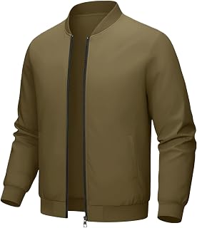 Men's Long Sleeve Zip Up Jacket Spring Autumn Winter Loose Fit Casual Sporty Outting Coat