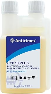 Anticimex Insecticide Concentrate CIPERGEN 9.3% | Cockroaches, Mosquitos, Tiger, Ants, Mites, Flies | High Efficiency Immediate Effect | 250 ml | Crawling and Flying