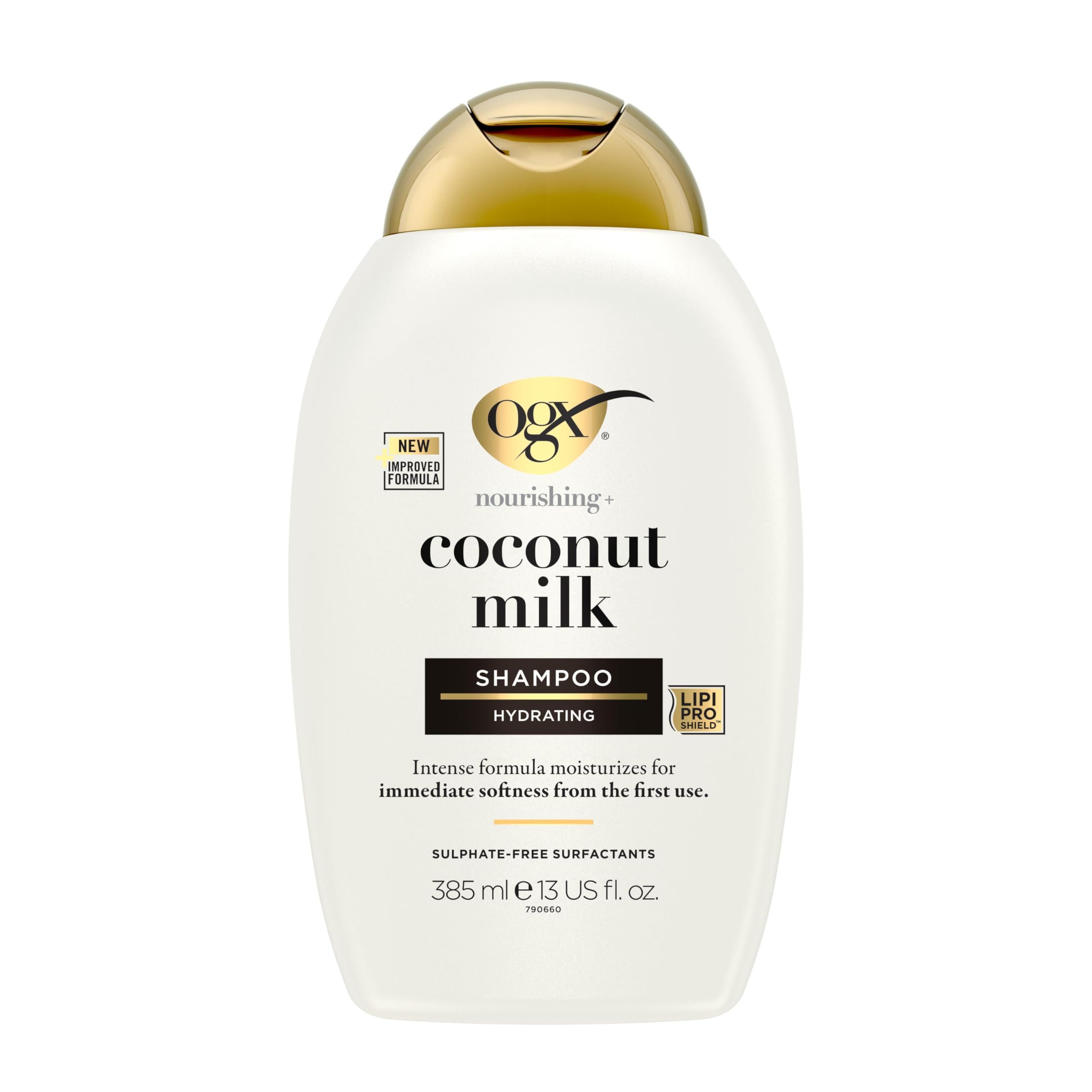 OGX Nourishing with Coconut Milk Hydrating Shampoo, Intensely Moisturizes for Im