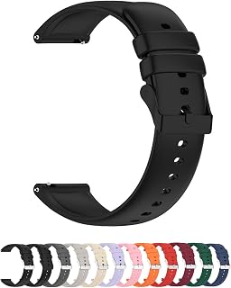 Foyscr Silicone Strap,Quick Buckle Waterproof Soft Strap,Watch strap | Men's and Women's Smartwatch Strap,Sport Watch Strap,silicone watch strap 20mm,watch strap,watch straps for men
