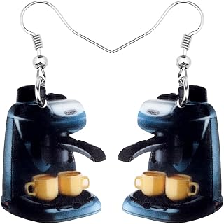 Acrylic Drop Earrings for Women Coffee Lovers