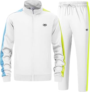 ANOTWENER Men's Tracksuit Jogging Suit Set Sports Suit with Jacket Trousers