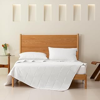 Good Nite Summer Duvet 135 x 200 cm, Lightweight Breathable Quilt, White