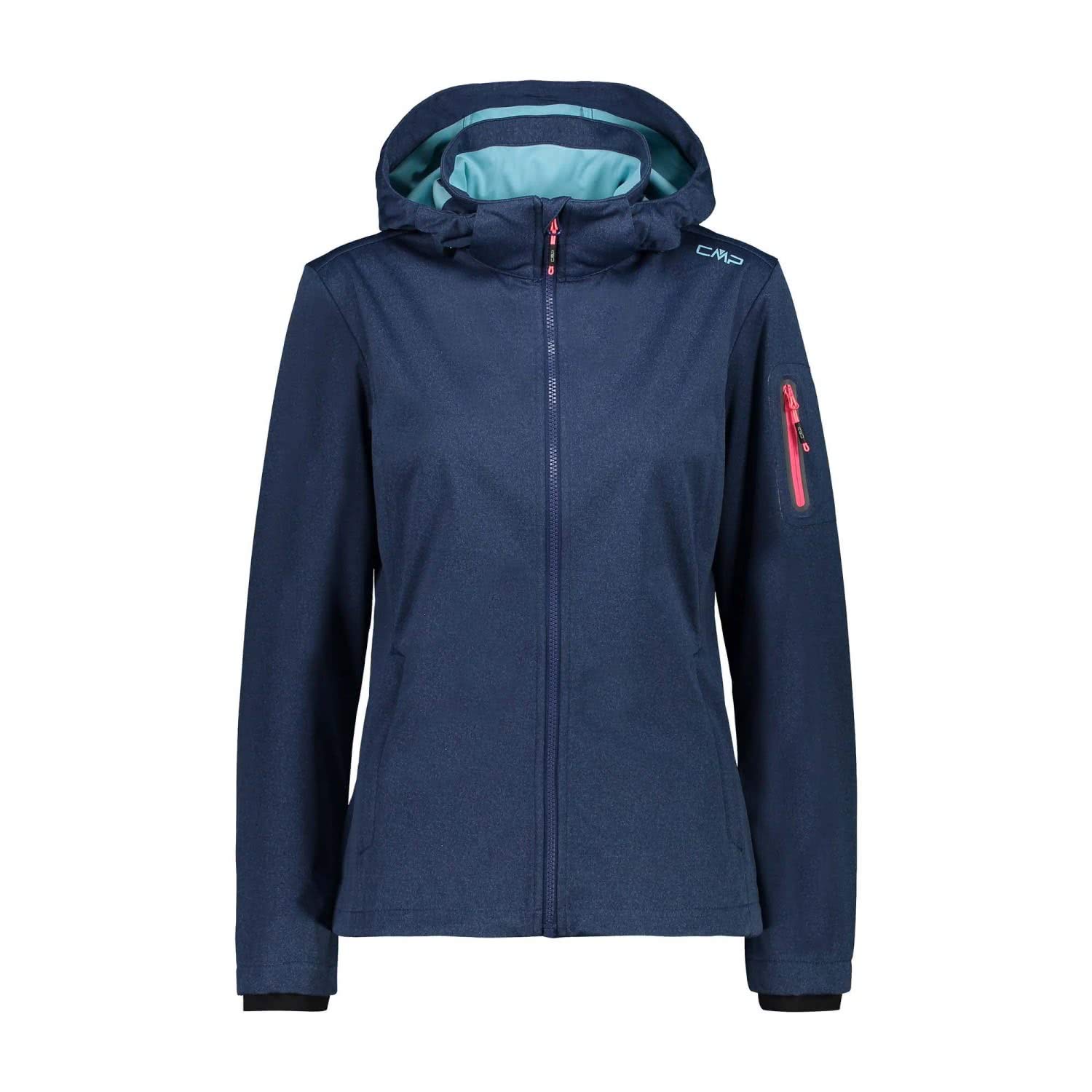 CMP Women's Softshell Jacket in Light with Removable Hood Softshell Jacket