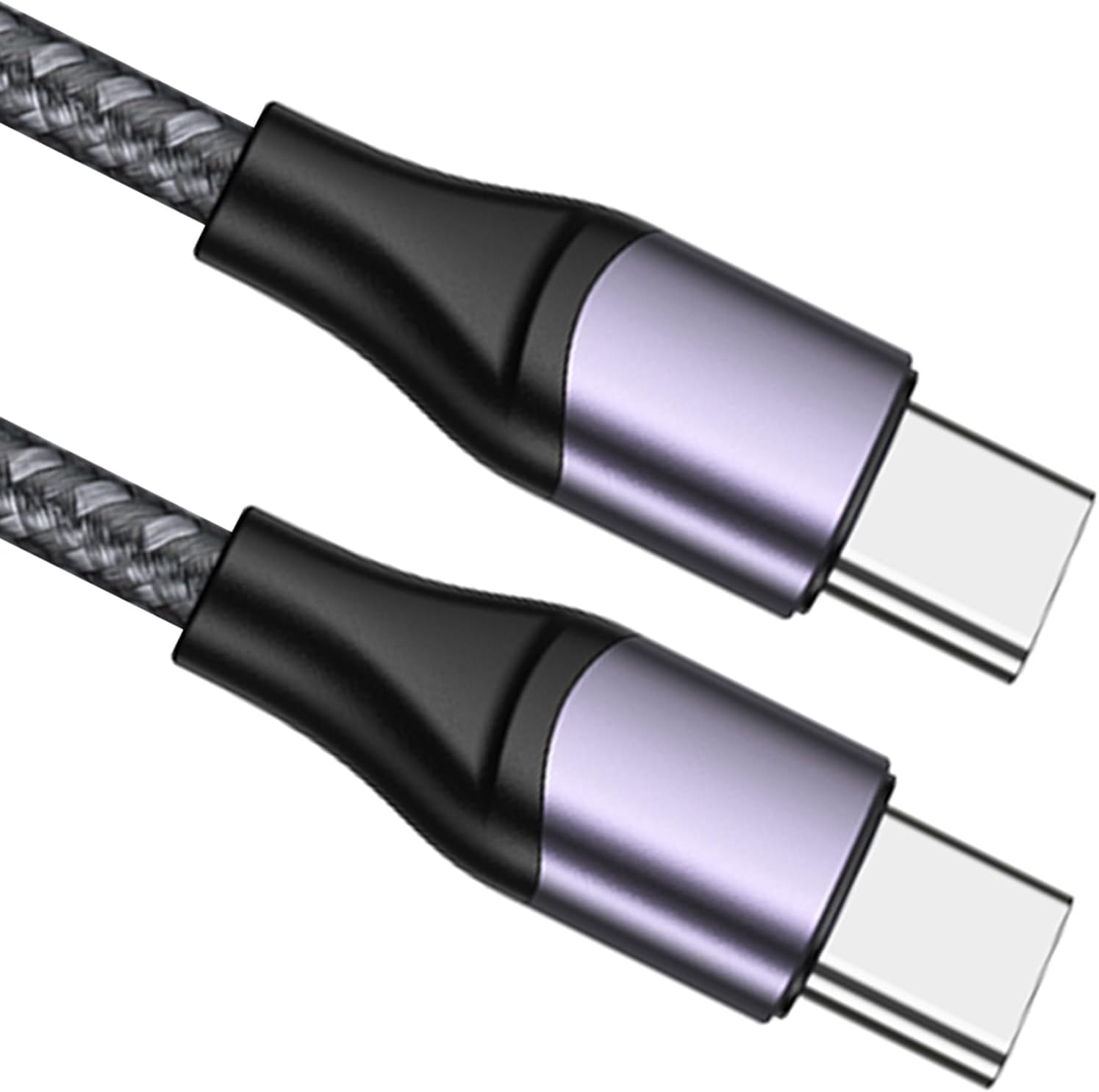 elzle USB C Cable, 65W Type C Cable, USB Type-C Cable Quick Charge, Nylon