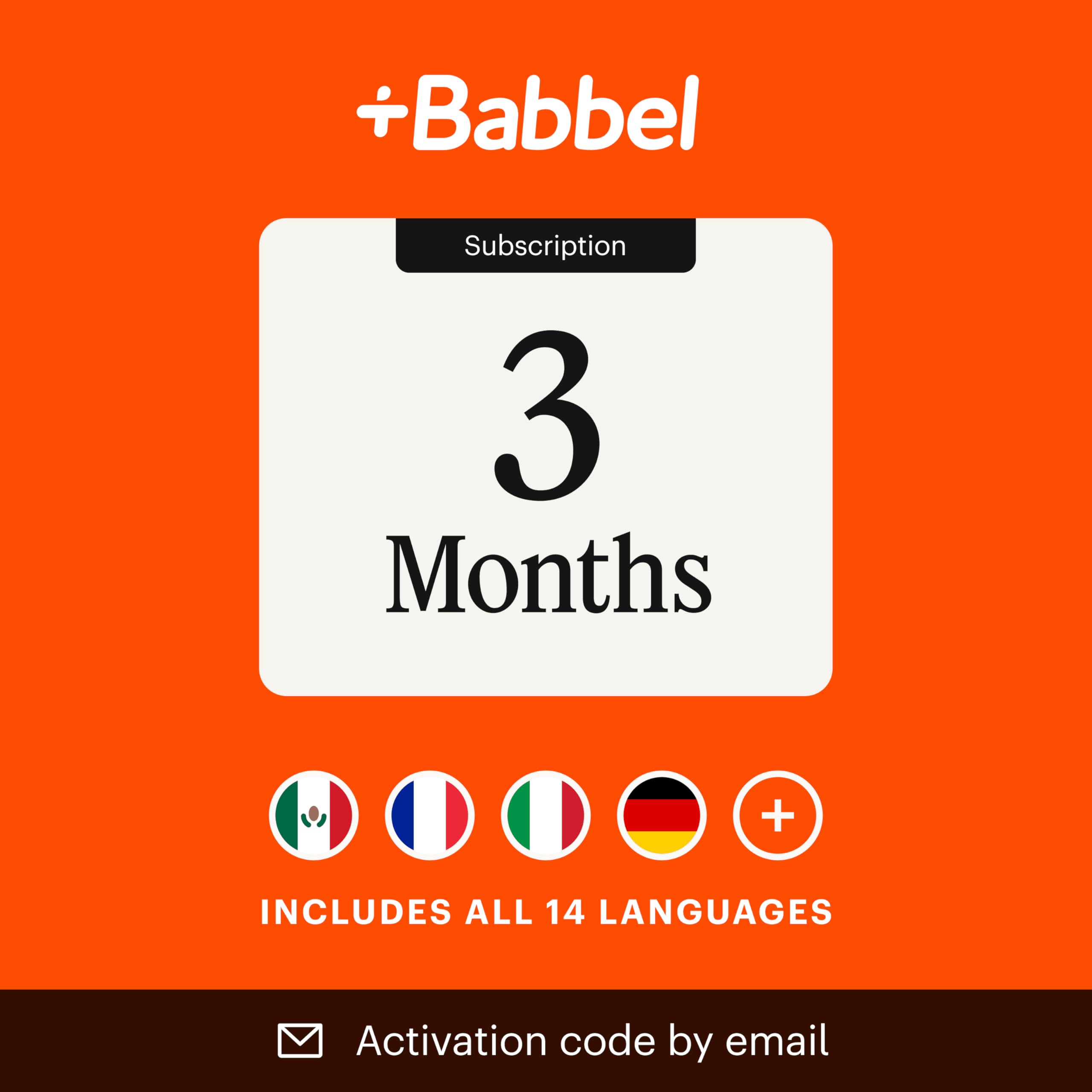 Babbel Language Learning App - Learn 14 Languages - 3 Month Subscription | Learn