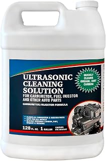 NORTHWEST ENTERPRISES Ultrasonic Carburetor Cleaning Solution, 1 Gallons | Dilute it in the tank and one bottle goes a long way, lifts varnish, carbon and fuel gum from jets, bowls and linkages