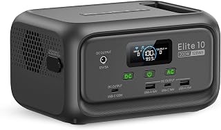 BLUETTI Elite 10 Mini Portable Power Station, 128Wh 200W Solar Generator | Flight-Approved Power Bank for Travel, 10ms UPS Backup, Fast Recharge Solar Generator for Camping & Outage Emergency Backup