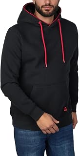 riverso RIVSandro Men's Regular Fit Hoodie Pullover Brown Red Blue Beige Black Green S M L XL XXL 3XL 4XL 5XL