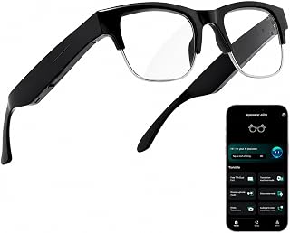 AI Smart Glasses with ChatGPT, Real-Time Translation & Bluetooth Audio | Photochromic Lenses, 10H Battery Life, Open-Ear Music, Hands-Free Calls, UV & Blue Light Protection for Men & Women