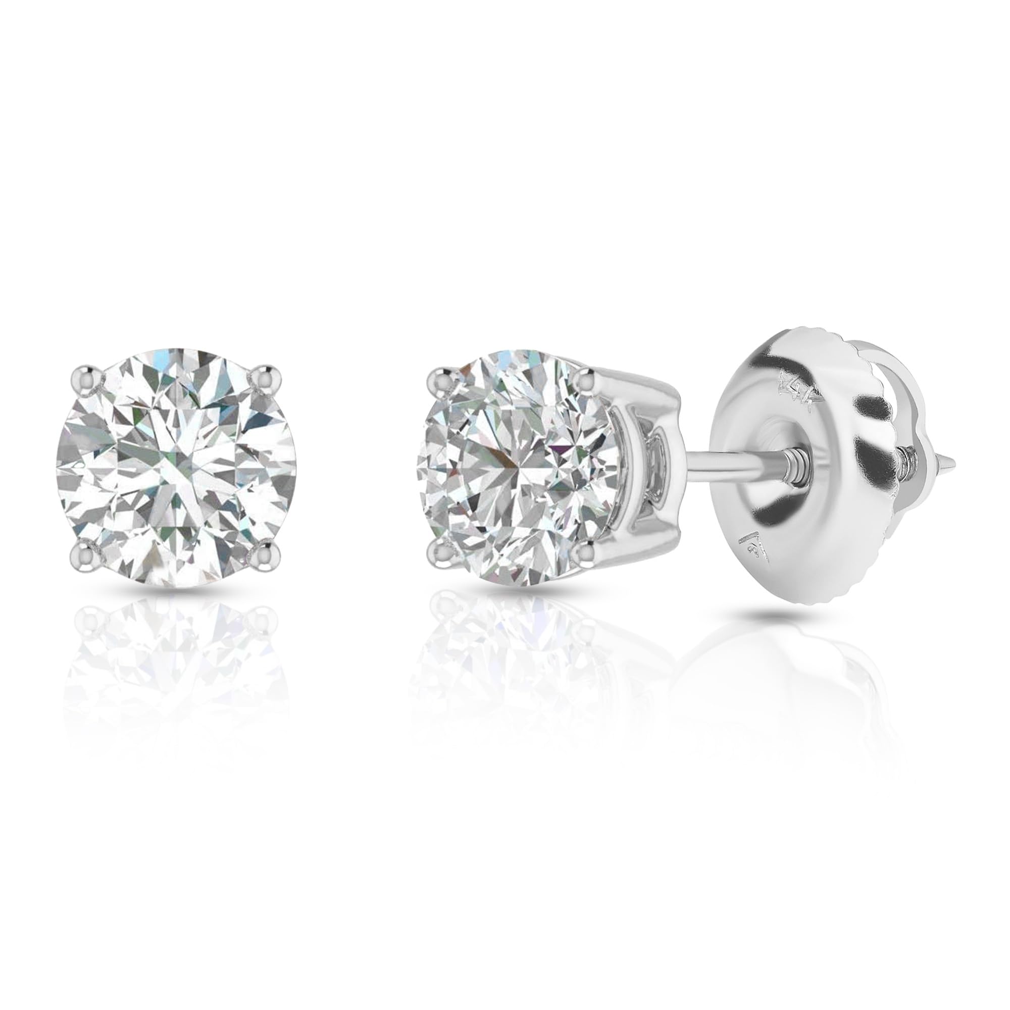 Amazon Essentials 0.25 to 1 Carat IGI Certified Solitaire Lab Grown Diamond Stud