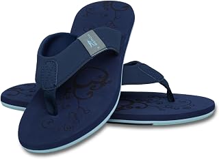 MADSea Women's Flip Flops Beach Shoes Dark Blue Light Blue