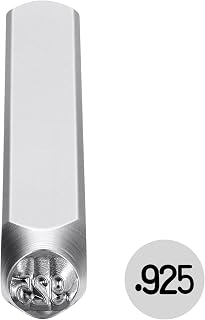 Yoption 4mm .925 Metal Stamp, Metal Punch Stamping Tool DIY Arts and Crafts Supplies for Stamping/Punching, Jewelry, Clay, Leather, Wood