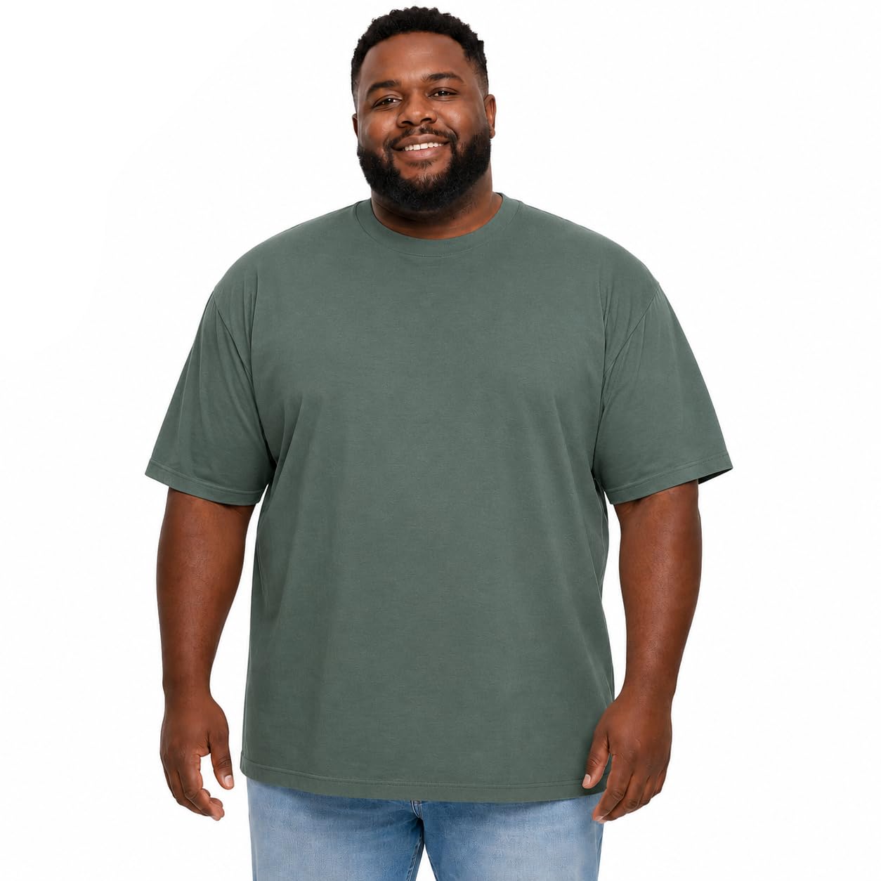 Premium Big & Tall Unisex Oversized T Shirt – Heavyweight 240 GSM Cotton Essenti