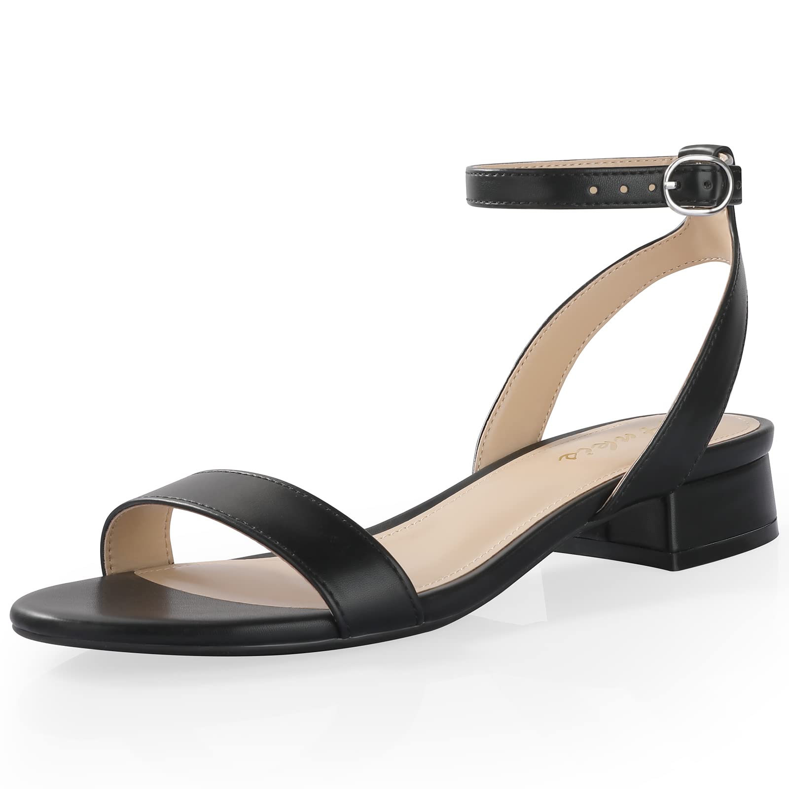 Ankis Black Nude White Red Women Sandals Comfortable Walking Strappy Open Toe Sa