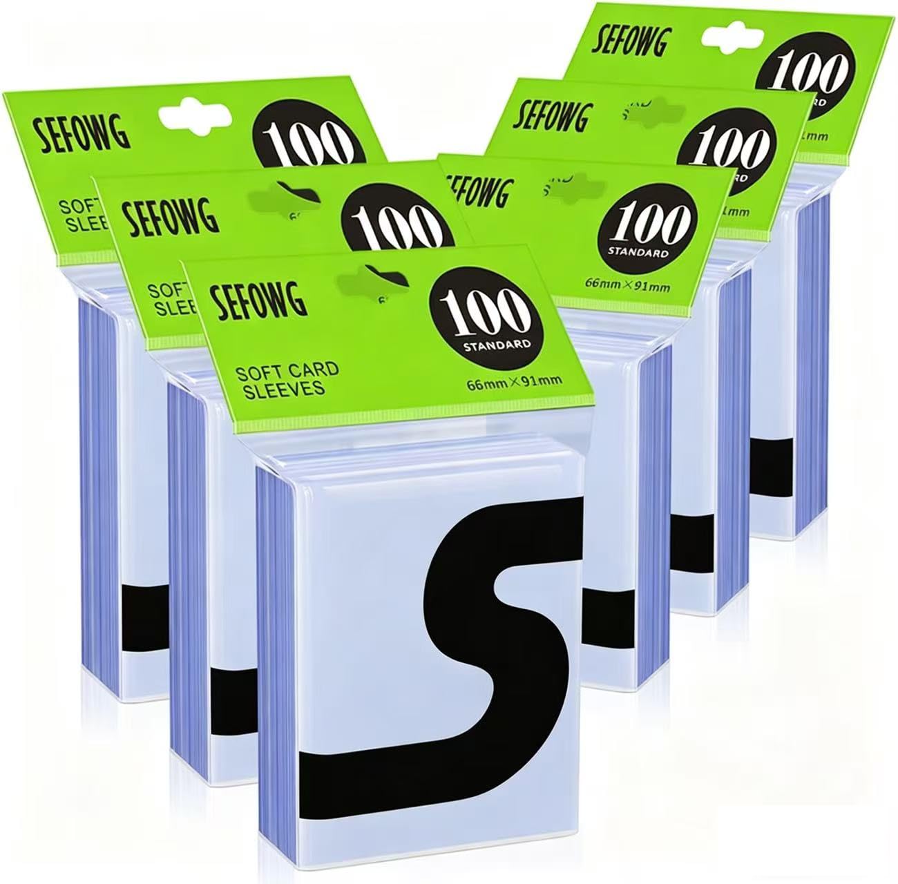 600ct Clear Card Sleeves for Trading Cards, Baseball Sports Soft Sleeves | Ultra