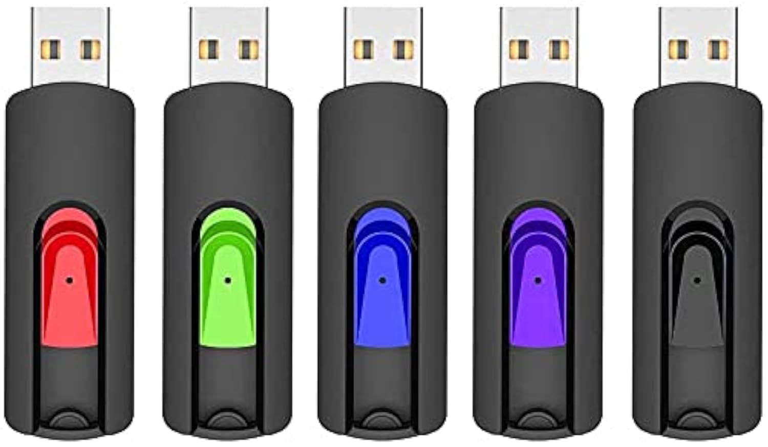 RAOYI 5 Pack 64GB USB Flash Drive, USB 2.0 Memory Stick Thumb Drives Jump Drive 