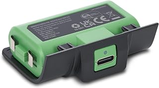 PowerA Rechargeable Battery Pack for Xbox Series X|S, battery cover, green, works with Xbox One