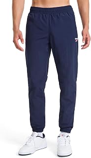 Reebok Mens Track Pant, Standard Fit, 31” Inseam, Lightweight Nylon FabricPants