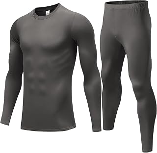 Thermal Underwear for Men Long Johns Set Fleece Lined Winter Cold Weather