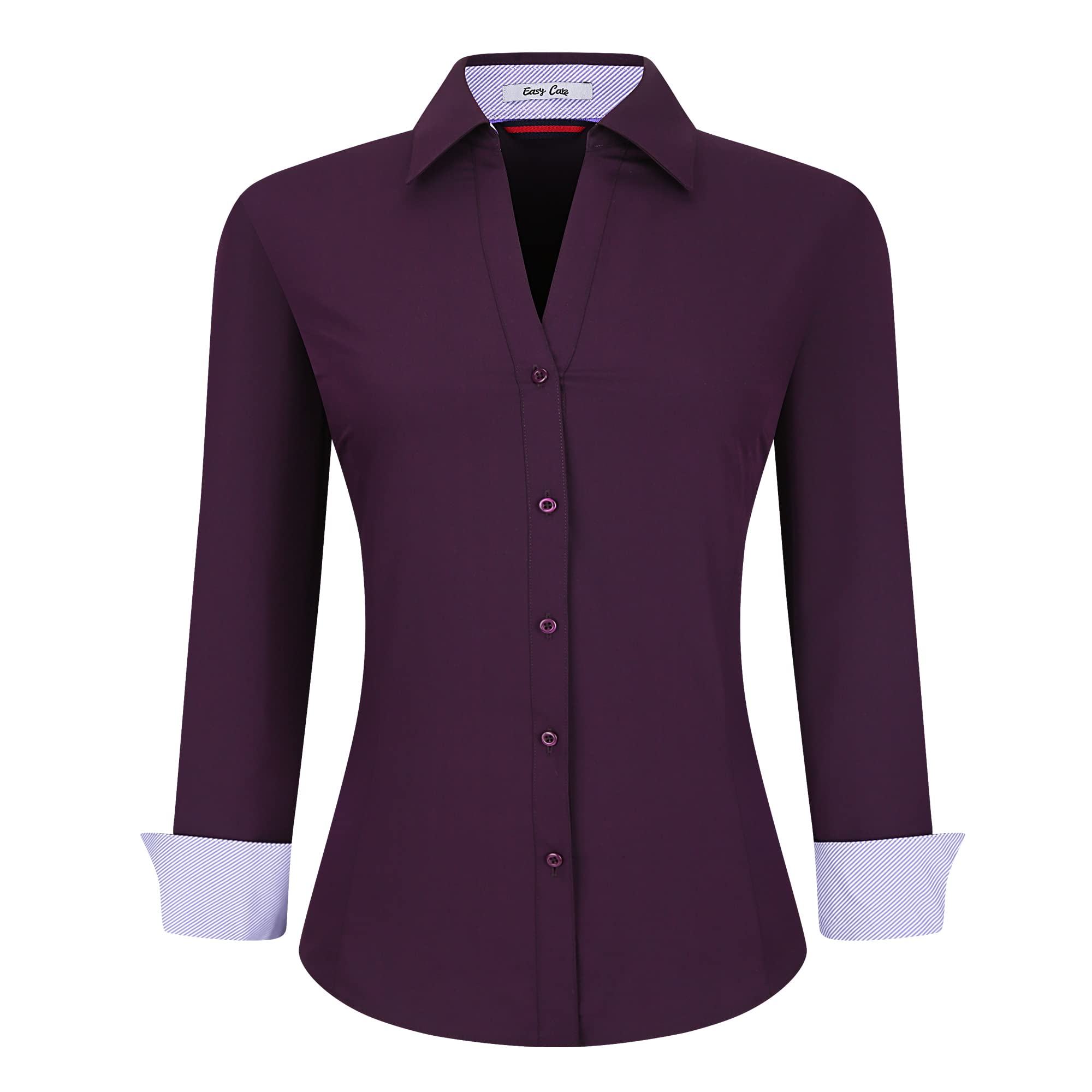 Alex Vando Women's Long Sleeve Stretch Work Shirt Regular Fit