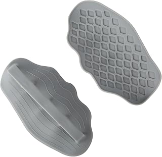 2 Pack Weight Lifting Grips Non-Slip Silicone Grips for Men and Women Sweat Resistant Hand Protector for Deadlifts, Pull Ups, Dumbbells and Barbells (Grey)