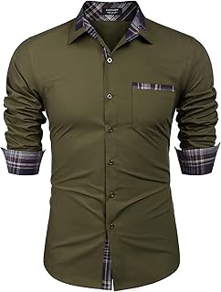 COOFANDY Men's Ztj008048 Button Down Shirt