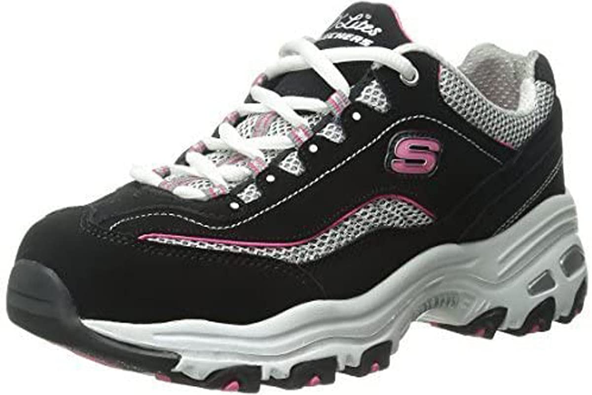 Skechers Los Angeles Uno Loving Love Womens Fashion Trainers in White Rose Gold