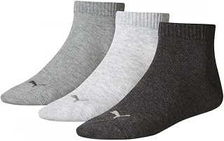 PUMA 3 Pairs of Quarter Socken Sneaker Size 35-49 Unisex for Women Men Shoes