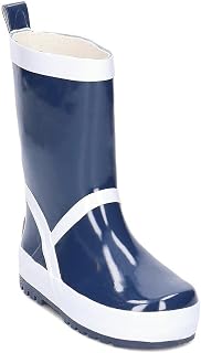 Playshoes Children's Wellington Boots Made of Natural Rubber, Trendy Unisex Rain Boots with Reflectors