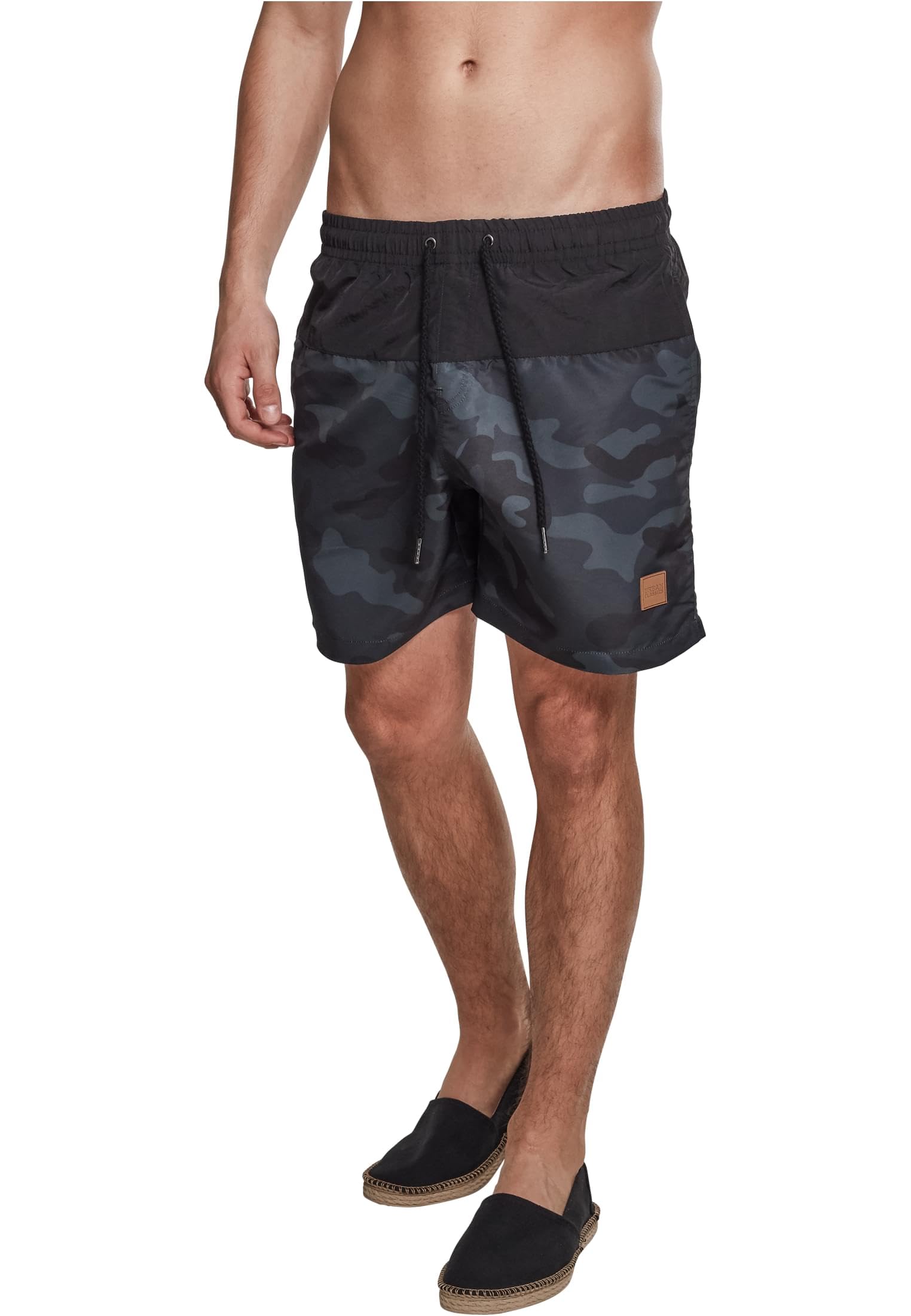 Urban Classics Men's Swim Shorts Block Swim Shorts for Men, Quick Drying, Resist