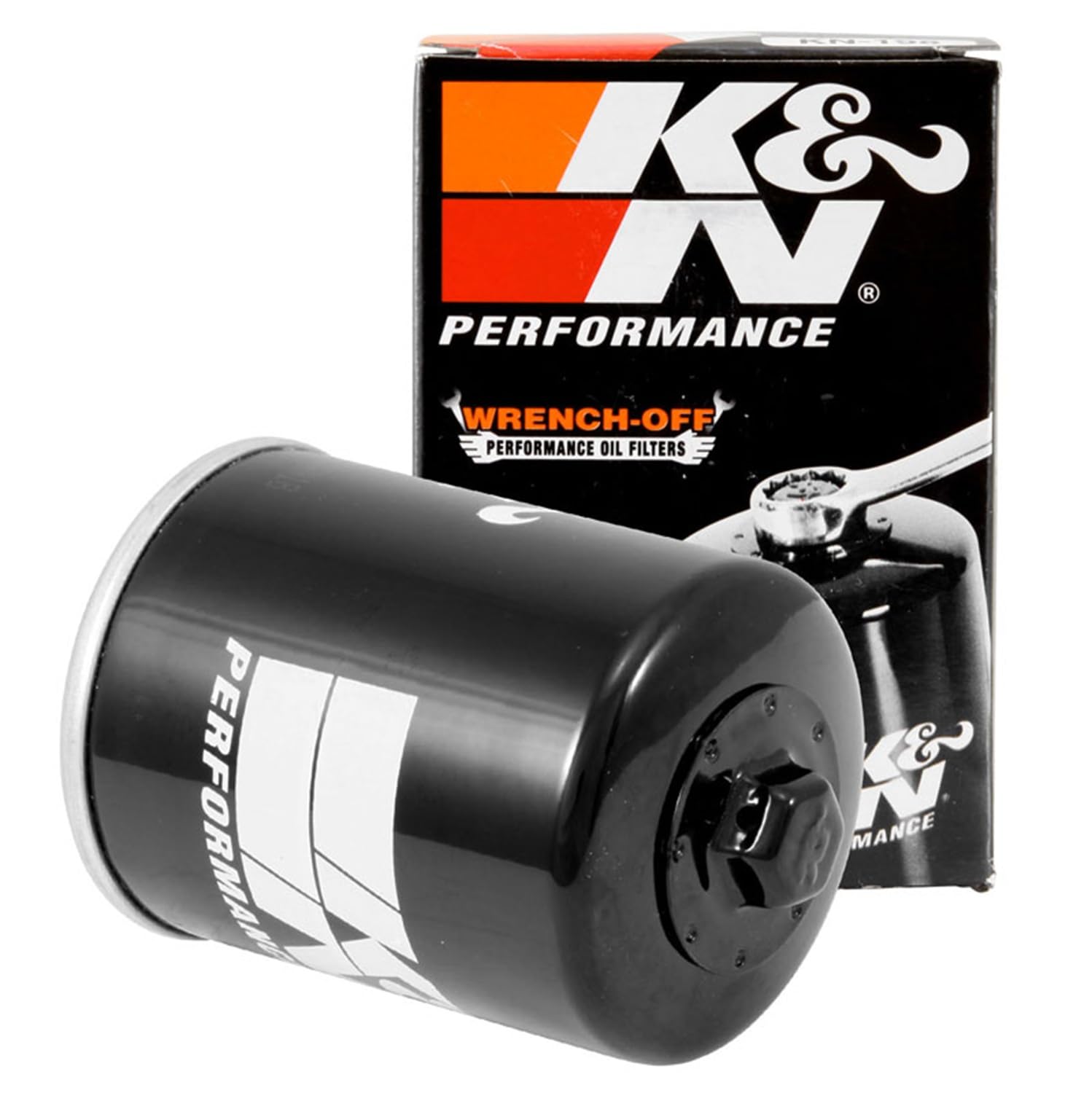 K&amp;N Motorcycle Oil Filter: High Performance, Wrench Off Nut, KN-198 | Fits S