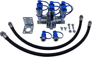Tractor Remote 8 Port Diverter Valve Manual, 2 into 6 Ports with Bracket