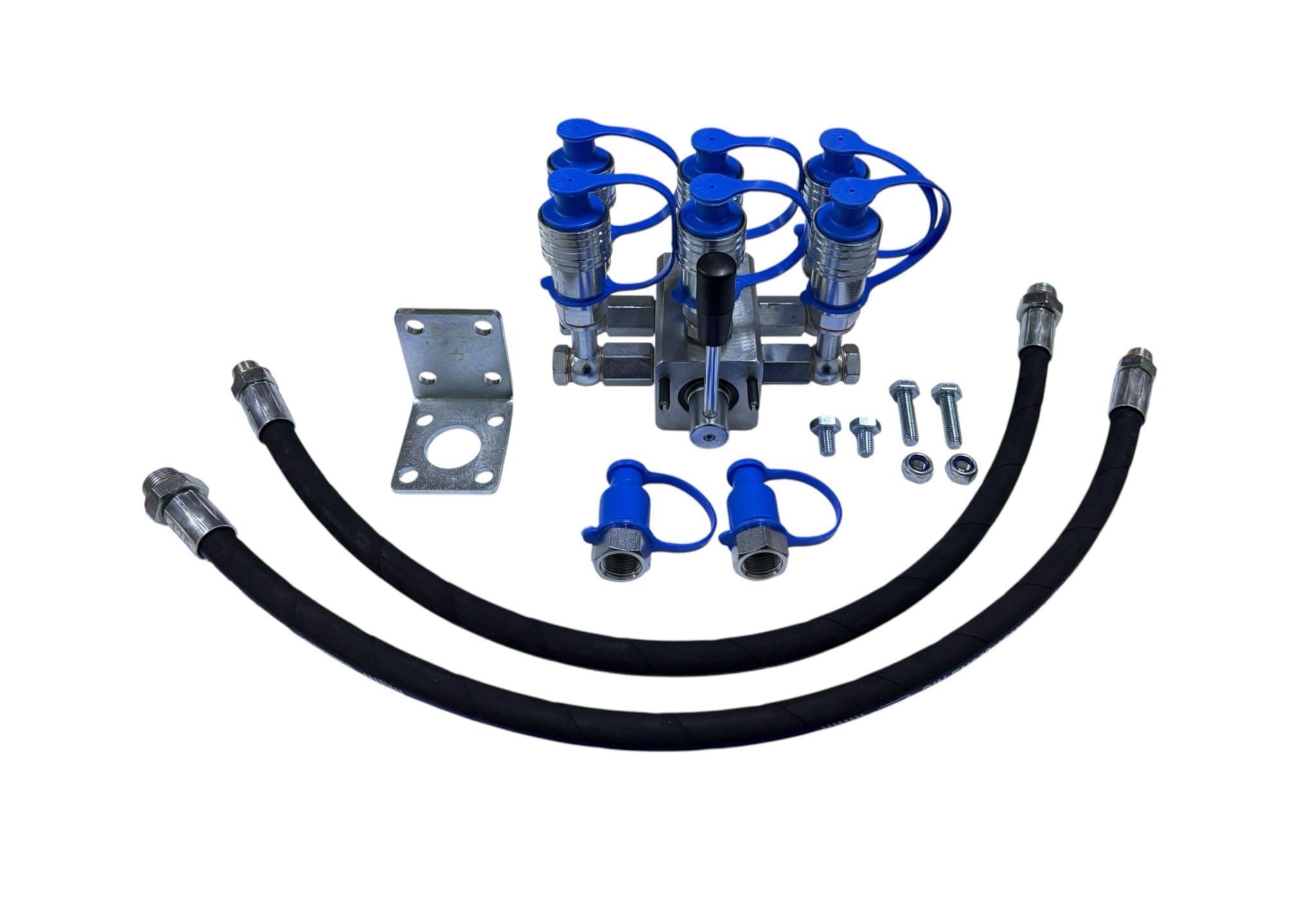 Tractor Remote 8 Port Diverter Valve Manual, 2 into 6 Ports with Bracket