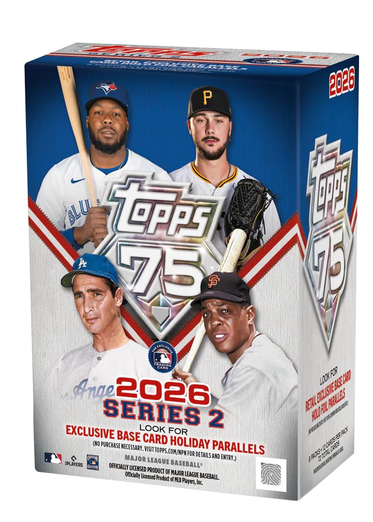 2026 TOPPS Series 2 Baseball Blaster Box - 75TH Anniversary - 72 Cards - Exclusi