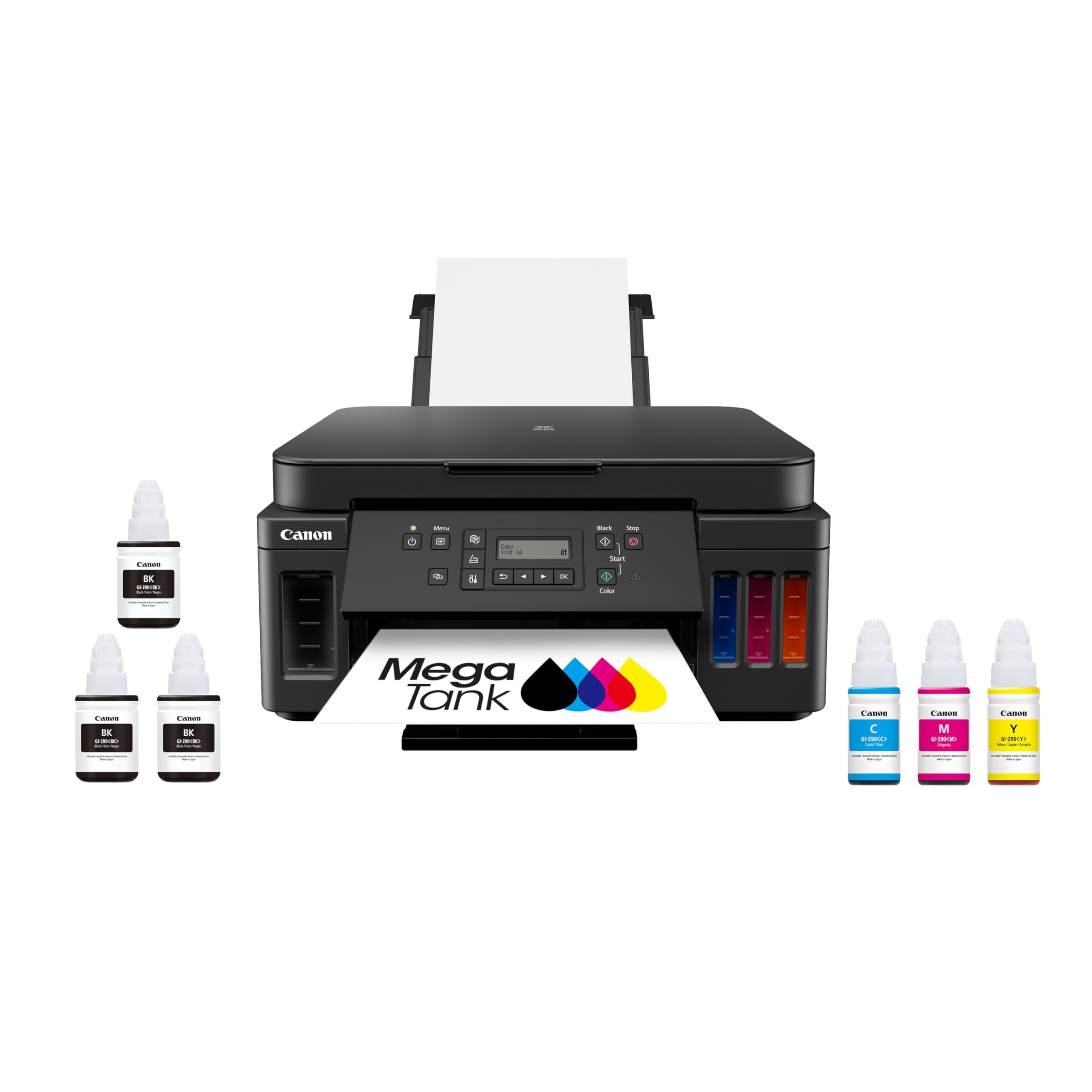 Canon PIXMA G6020 All-in-One Supertank Wireless (Megatank) Printer, Copier and S