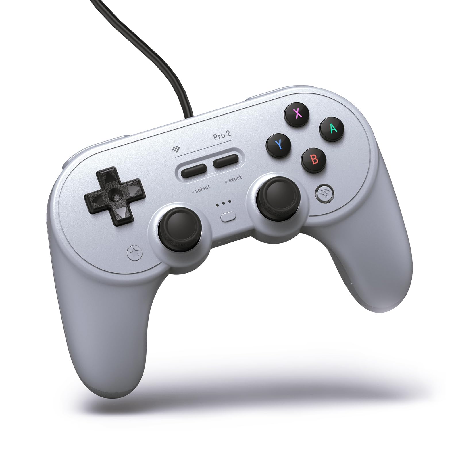 8BitDo Pro 2 Wired Controller for Switch, Windows, Steam Deck & Raspberry Pi (Gr