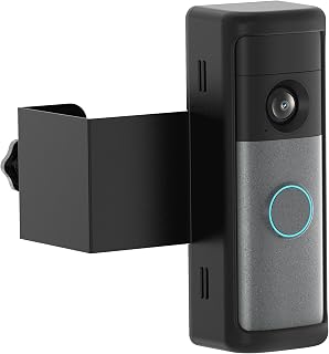 Anti-Theft Ring/Blink Doorbell Mount for 2026 Newest Battery Doorbell/Plus/Pro (2nd Gen) 2k 4k, No-Drill Camera Doorbell Kits, Non-Blocking Motion Sensor, Accessories for Apartment & Rental, Black