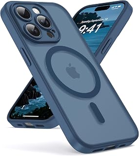 Oududianzi Magnetic Cover for iPhone 14 Pro Magsafe Case, Blue