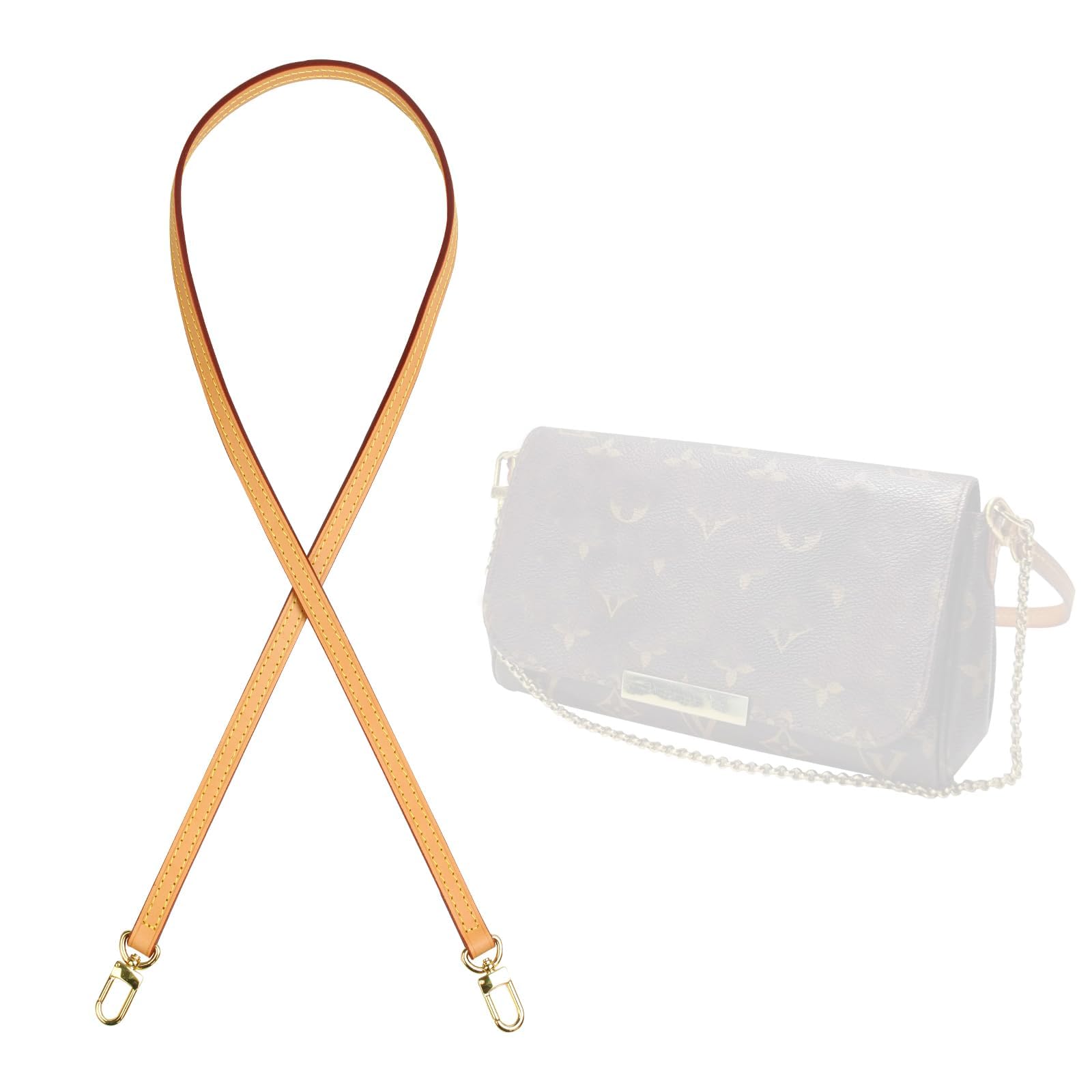 Jiesinlov Vachetta Leather Replacement Shoulder Bag for Handbag