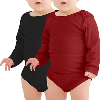 Jimonda Baby Rompers | Soft Summer Long-Sleeve Bodysuit for Newborns 0-24M | Breathable Infant Onesie with Snap Buttons