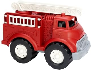 Green Toys Fire Truck - Bpa, Phthalates Free Imaginative Play Toy for Improving Fine, Gross Motor Skills. Toys for Kids