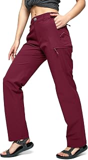 MIER Quick Dry Cargo Pants for Women Lightweight Tactical Pants with 6 Pockets Stretchy Water Resistant