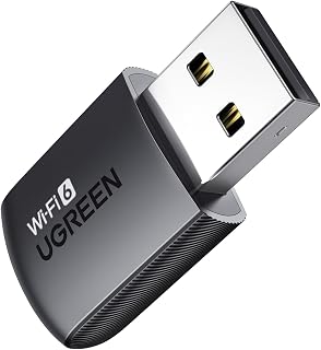 UGREEN WiFi Adapter for Desktop PC, AX900 USB WiFi 6 Adapter | 5GHz/2.4GHz Dual Band, Built-in Driver for Windows 10/11