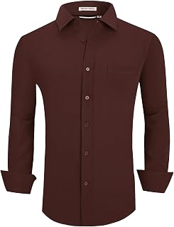 ALEX VANDO Men's Regular Fit Long Sleeve Shirt