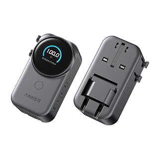 Anker Universal Charger, 100W GaN USB C Travel Fast Charging, No AC Outlet | Anker Nano Smart Power Allocation, Compact Travel Essentials for MacBook, Laptop, UK/European Plug Adapter(No AU Plug,1 pack)