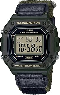 Casio W218H Series | Men’s Digital Watch | 50M WR | 1/100 Second Stopwatch | 100 SEC Chronograph | LED Backlight | Countdown Timer | Daily Alarm | Hourly Time Signal | 7 Year Battery