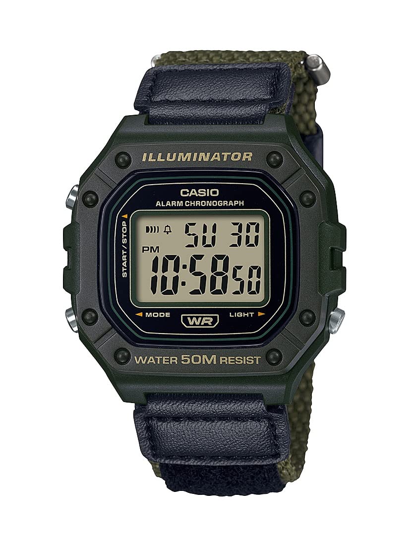 Casio W218H Series | Men’s Digital Watch | 50M WR | 1/100 Second Stopwatch | 100