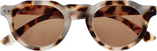 OPULIZE RIO – Reading Glasses with Sun Lens – Flat Top Frame – UV400 Protection – Brown Spotted – Men and Women – S53-2 – +1.50