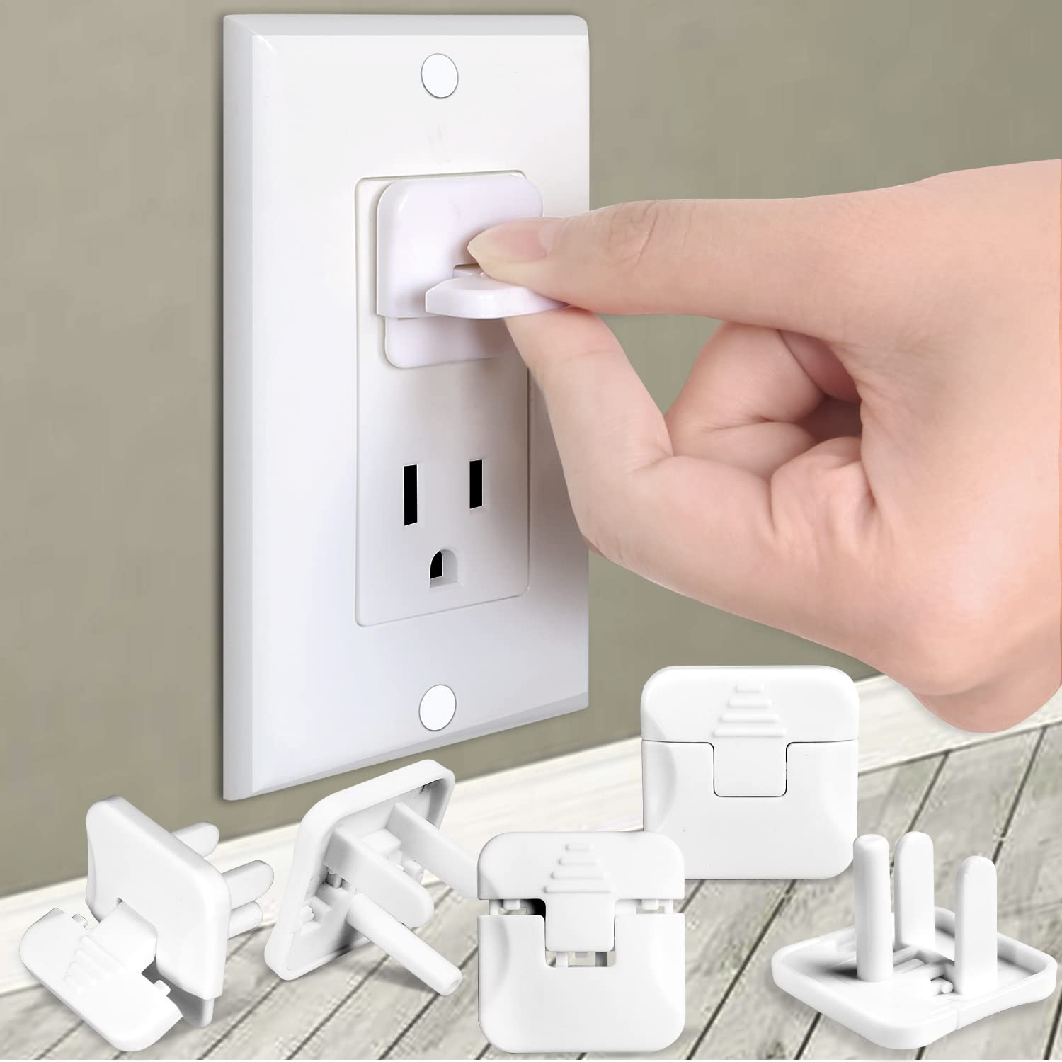 Outlet Covers Babepai 38-Pack White Child Proof Electrical Protector Safety Impr